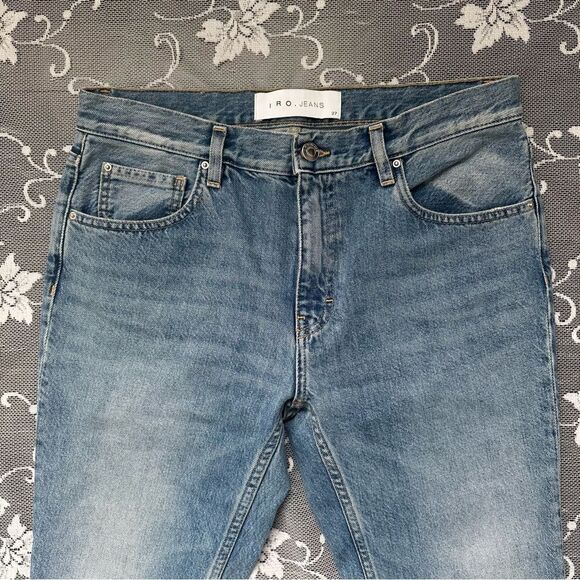 IRO Fitte Freya Cropped Flare Denim Jeans Sz 27 - Picture 3 of 12